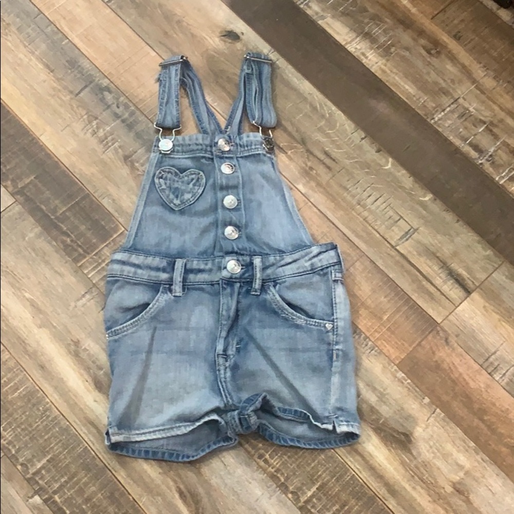 Toddler H & M denim overalls.